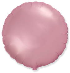 Шар Круг, Розовый Сатин / Pink Satin (в упаковке)