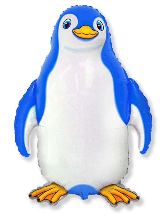 Шар Мини-фигура Счастливый пингвин, Синий / Happy Penguin (в упаковке)