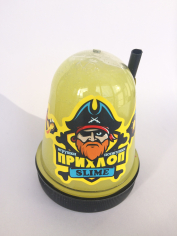 Слайм Прихлоп ЛЮМИНОФОР ЖЁЛТЫЙ