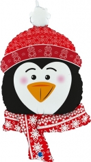 Шар Фигура Новогодний пингвин (в упаковке)