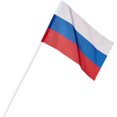 Флаг Россия (пластмасовое древко)